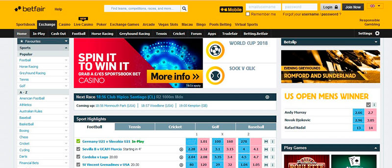 Betfair registration